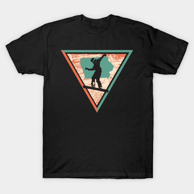 Snowboarder from Iowa USA T-Shirt by LiquidLine